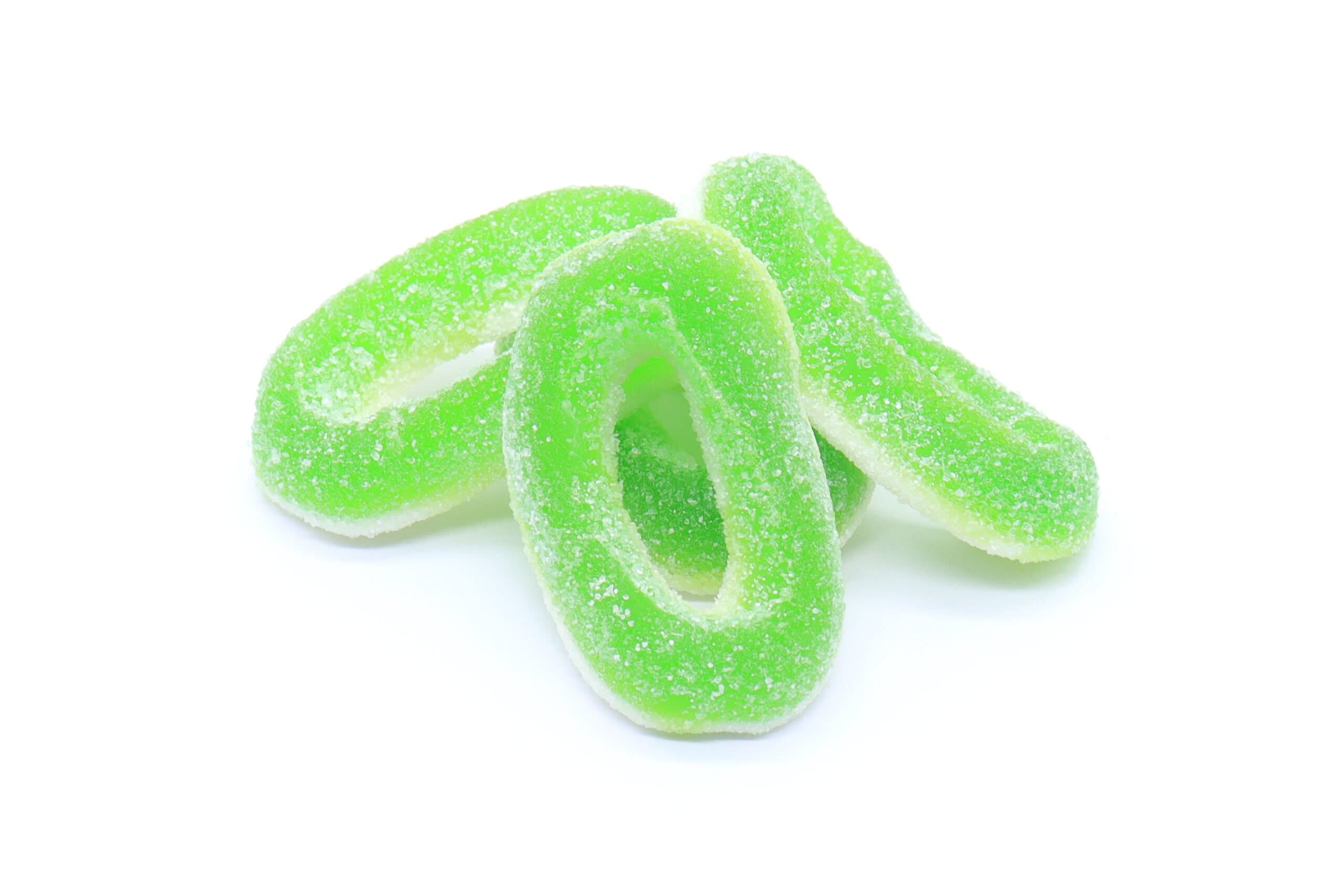 125mg THC Gummies - Sour Apple Rings