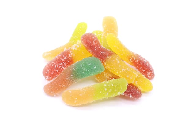 50mg THC Gummies - Sour Neon Worms