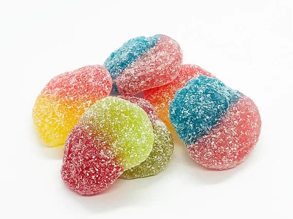 100mg THC Gummies - Jolly Rancher 2 Flavors in 1