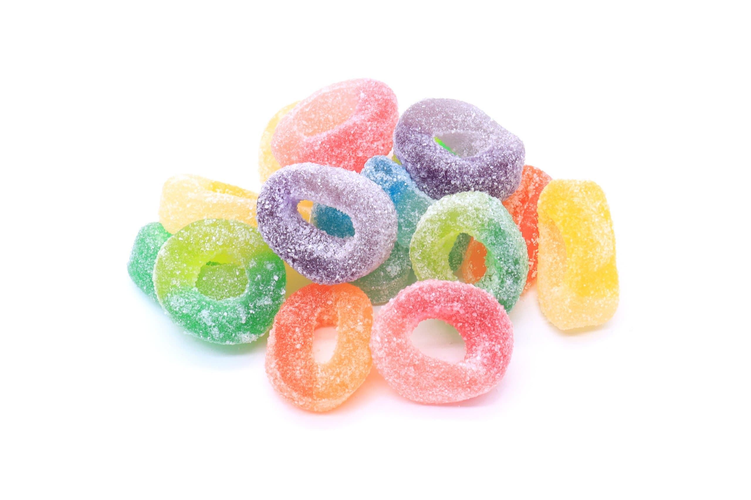 50mg THC Gummies - Sour Pucker Rings