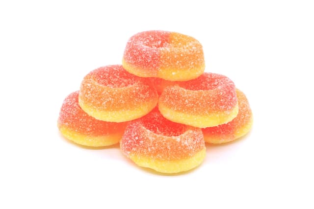 40mg THC Gummies - Mini Peach Rings