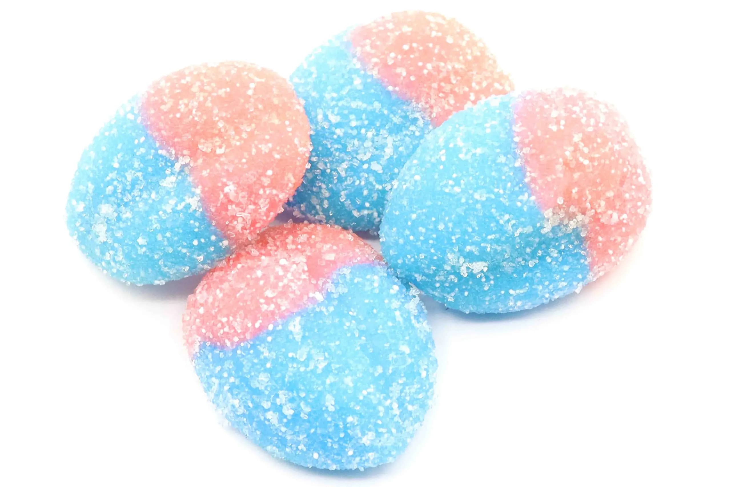 40mg Delta 8 THC Gummies - Blue Raspberry Slices