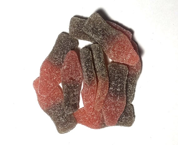 20mg THC Gummies - Cherry Coke Bottles